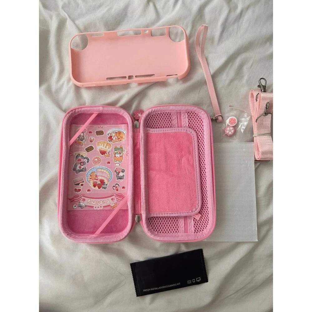 Carrying Case for Nintendo Switch Lite - Pink Sakura